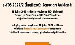 e-YDS İngilizce sonuçları açıkladı