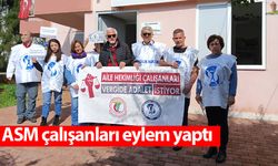 ASM çalışanları eylem yaptı