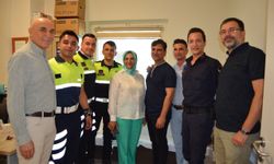 ALKÜ'de hastane personeli bayramlaştı