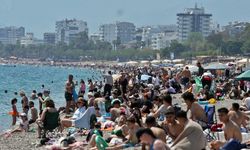 Antalya'da tatil yoğunluğu