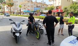 Manavgat'ta motosiklet denetimi