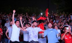 Antalya'da milli maç coşkusu