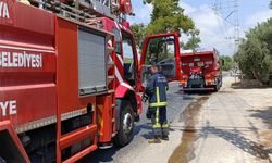 Antalya'da depoda yangın çıktı