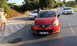 Manavgat'ta trafikte kadınlar kavga etti