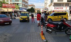 Manavgat'ta kaza anı güvenlik kamerasında