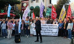 Antalya'da kayyum protestosu