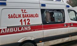 Gördüğü ambulansa saldırıyor!