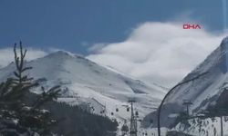 Palandöken'de çığ düştü