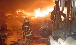 Sanayi sitesinde korkutan yangın