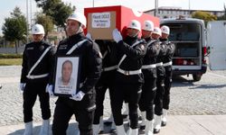 Vefat eden polise tören düzenlendi