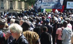 Aboubakar için sessiz protesto