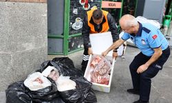 Usulsüz taşınan etlere el konuldu