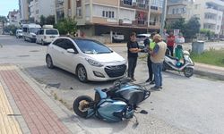 Motosiklet sürücüsü havada taklalar attı