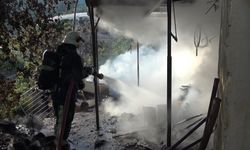 Alanya'da anız yangını daireyi küle döndürdü