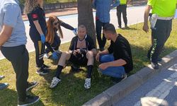 Bisiklet yoluna park kazaya neden oldu