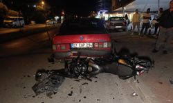 Manavgat'ta gençlerin kazası kamerada