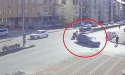 Motosikletli metrelerce sürüklendi