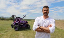 Filmden etkilendi elleriyle arazi aracı yaptı