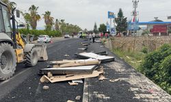 Freni patlayan kamyon ortalığı savaş alanına çevirdi