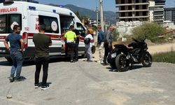 Motosiklet sürücüsü hastanelik oldu