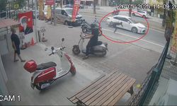 Bir anda takla atarak yere düştü