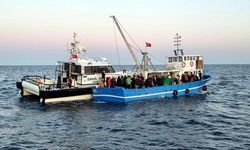 Balıkçı teknesinde göçmen yakalandı