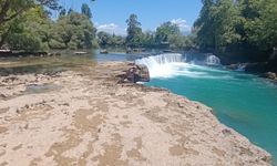 Manavgat Şelalesi'nde adacıklar çıktı