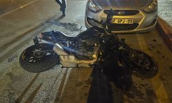 Park halindeki araca çarptı