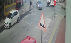 Manavgat'ta kaza anı kamerada