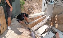 Üstüne balkon düşen işçi öldü