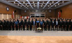 Emniyette rütbe terfi töreni