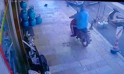 Hırsızlık anı güvenlik kamerasında