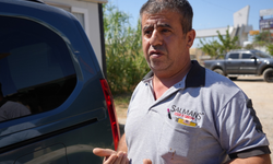 Yeni aldığı araca traktör çarpıp kaçtı