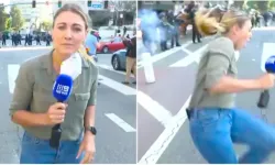 ABD polisi muhabiri plastik mermiyle vurdu