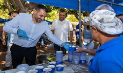 Manavgat'ta aşure ikramı