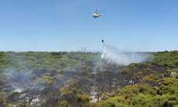 Yangına TOMA'larla müdahale ediliyor