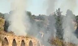 Aspendos Antik Kenti'nde yangın çıktı