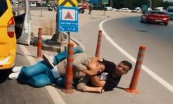 İlginç kavga kamerada