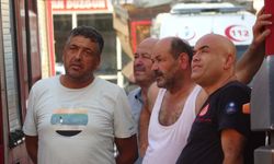 Yangından 2 torununu kurtardı