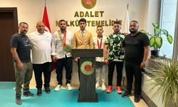 Başsavcı Özel güreşçileri ağırladı