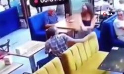 Kadın garsona tokat attı, tekme tokat dayak yedi