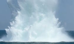 Denizde bulunan mayın patlatıldı