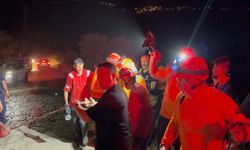 Yangına gönüllü geldi, uçurumda can verdi