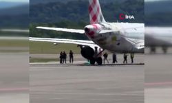 Havalimanında feci kaza