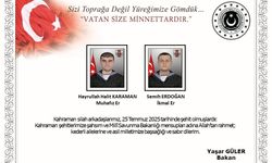 Bakan Güler'den taziye mesajı