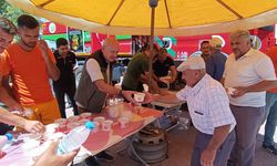 Orman şehitleri için aşure ikramı