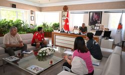 Antrenörler, Başkan Topaloğlu'nu ziyaret etti