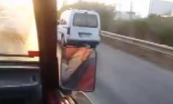 Emniyet şeridini kullananları tek tek kaydetti