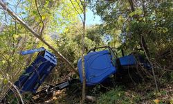 Traktör uçurumdan devrildi: 2’si çocuk 5 yaralı