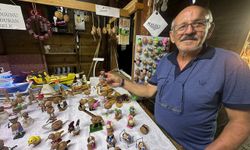 Ceviz kabuklarını süs eşyasına dönüştürüyor